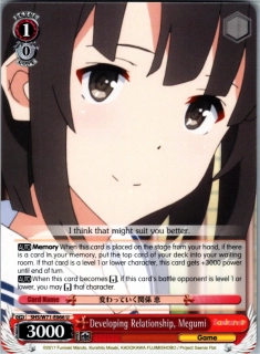 Developing Relationship, Megumi