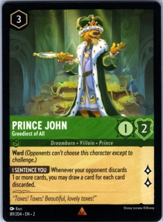 Prince John - Greediest of All