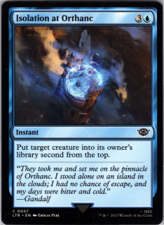 Isolation at Orthanc