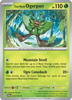 Teal Mask Ogerpon TWM - Holo
