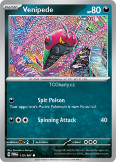 Venipede TWM - Reverse Holo