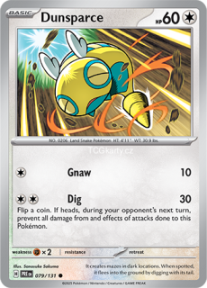 Dunsparce PRE - Reverse Holo