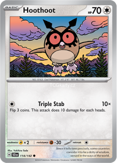 Hoothoot - Reverse Holo