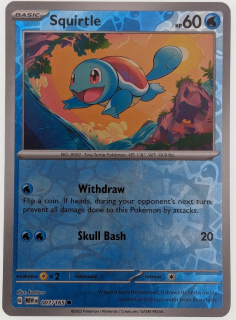 Squirtle 151 - Reverse holo