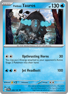Paldean Tauros SSP - Reverse Holo