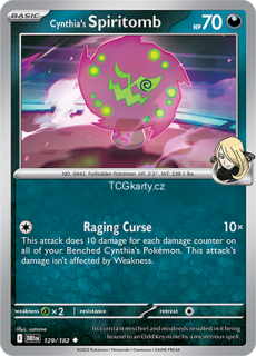 Cynthia´s Spiritomb DRI - Reverse Holo