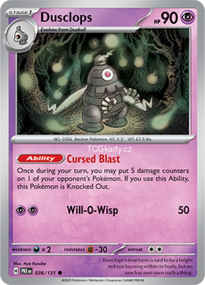 Dusclops PRE - Reverse Holo