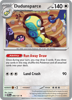 Dudunsparce PRE - Holo