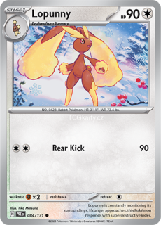Lopunny PRE - Reverse Holo