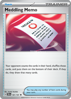 Meddling Memo SSP - Reverse Holo