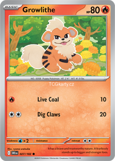 Growlithe DRI - Reverse Holo