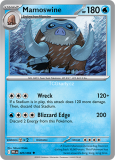 Mamoswine - Reverse Holo
