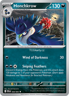 Honchkrow - Reverse Holo
