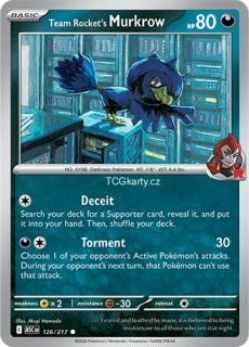 Team Rocket's Murkrow - R Ball Pattern - RH