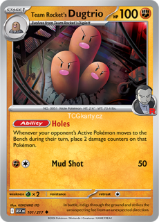 Team Rocket's Dugtrio - R Ball Pattern - RH