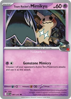 Team Rocket's Mimikyu - R Ball Pattern - RH