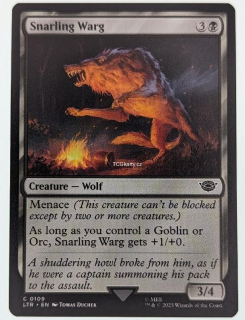 Snarling Warg Lotr - Common
