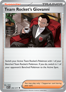 Team Rocket's Giovanni - Reverse Holo