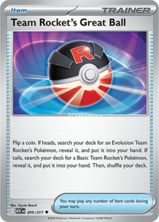 Team Rocket's Great Ball - Reverse Holo