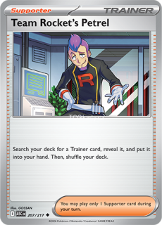 Team Rocket's Petrel - Reverse Holo