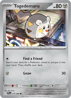 Togedemaru - Reverse Holo