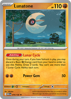 Lunatone - Reverse Holo