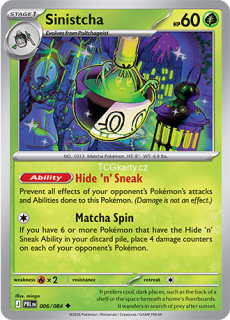 Sinistcha - Reverse Holo
