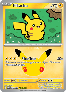 Pikachu - Rare Holo