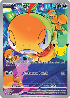 Scraggy - Illustration rare