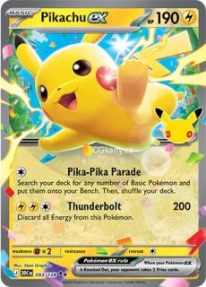 Pikachu Ex - Double Rare