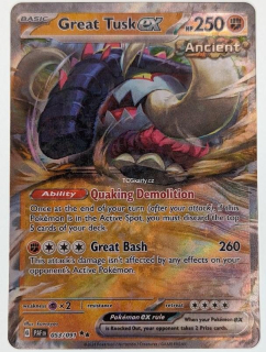 Great Tusk EX Paf - Double Rare
