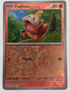 Fuecoco Pal - Reverse Holo