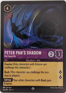 Peter Pan's Shadow - Not Sewn On