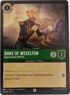 Duke Of Weselton - Opportunistic Official