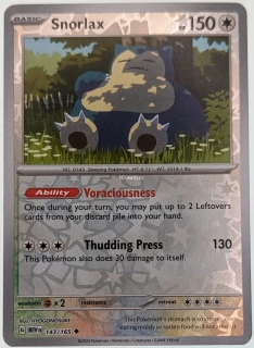 Snorlax 151 - Reverse Holo
